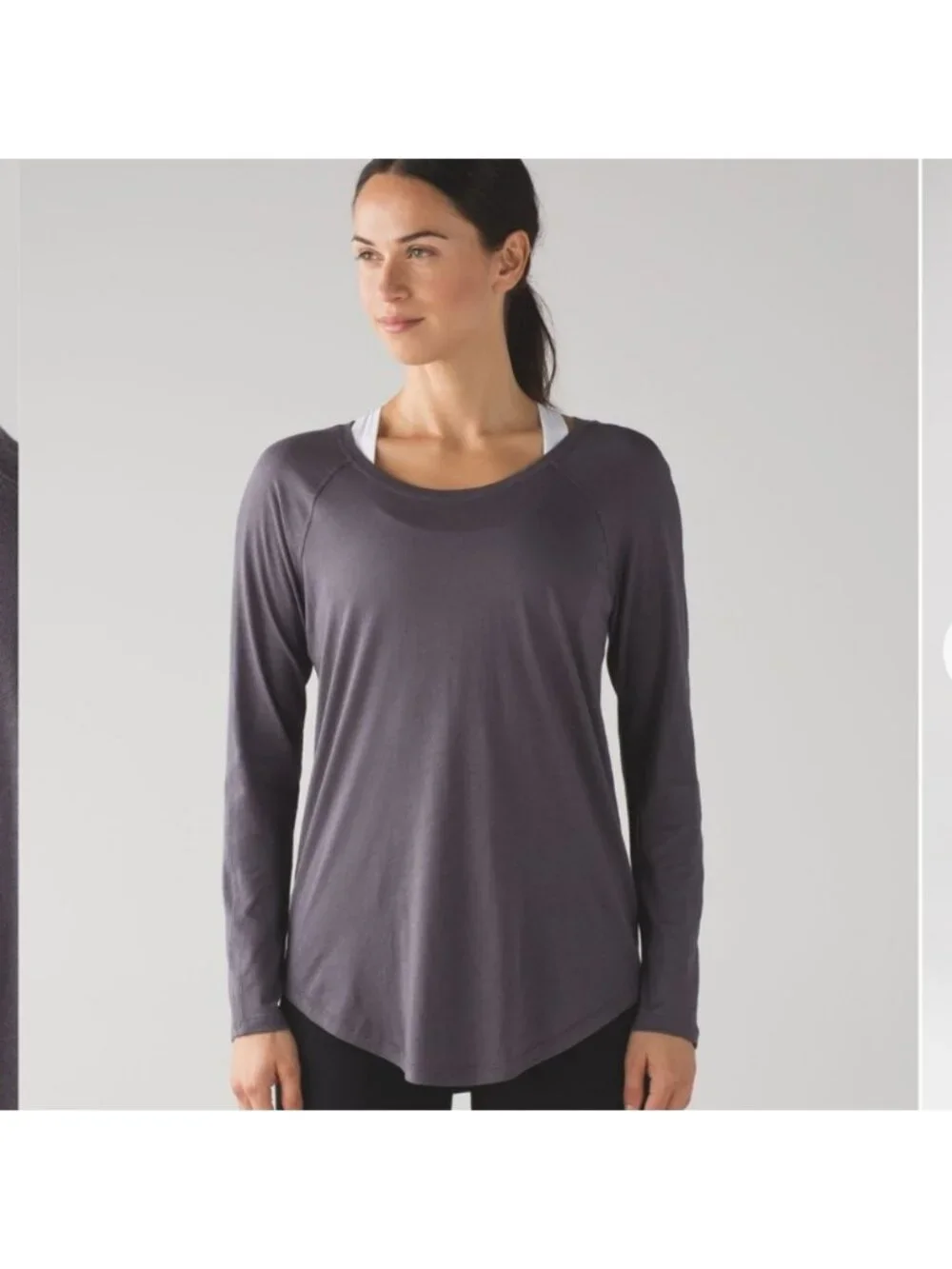 Lululemon Locarno Long Sleeve Dark Carbon